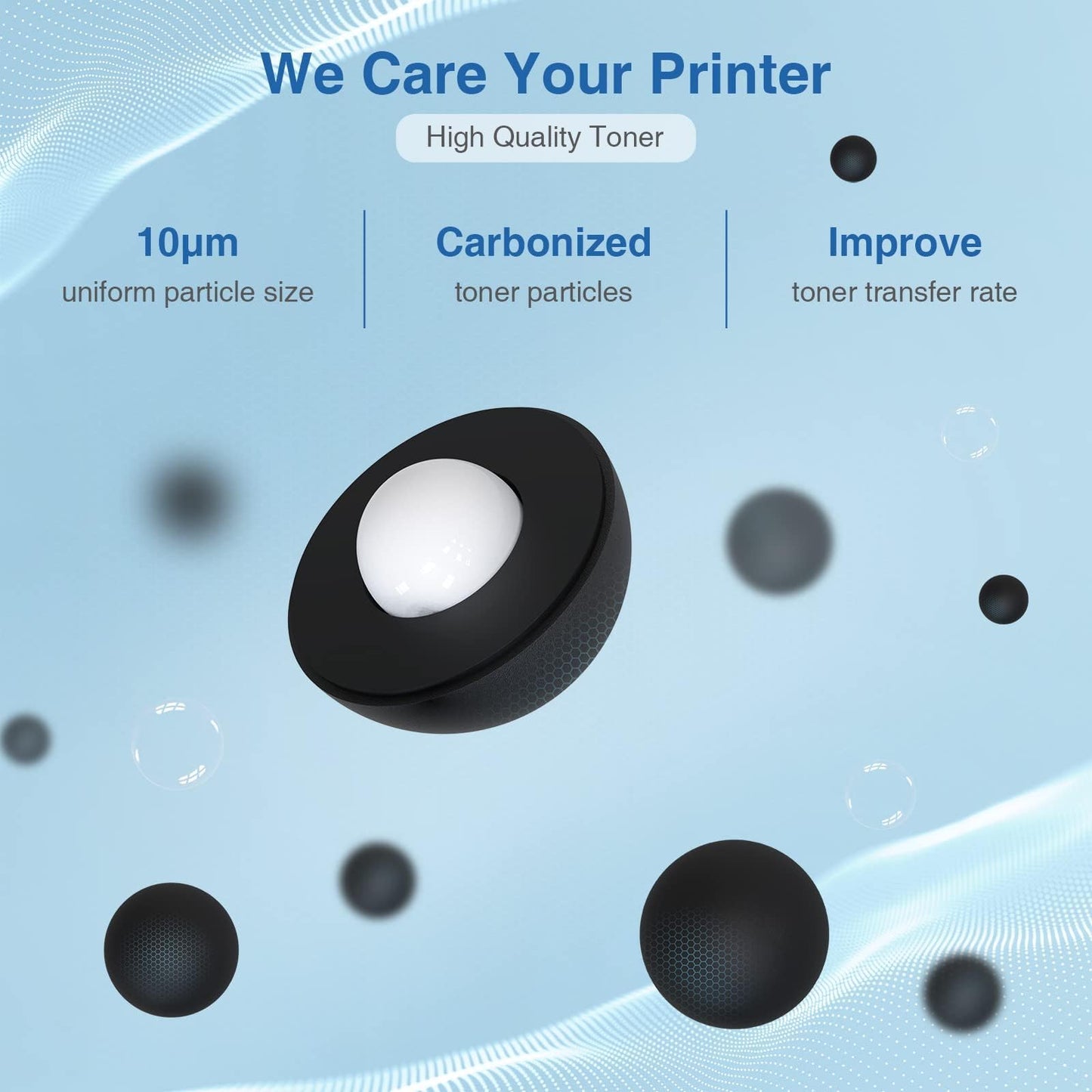 TN760 Toner Cartridge Compatible Replacement for Brother TN760 TN-760 TN730 TN-730 for MFC-L2690DW MFC-L2710DW MFC-L2750DW HL-L2370DW HL-L2395DW