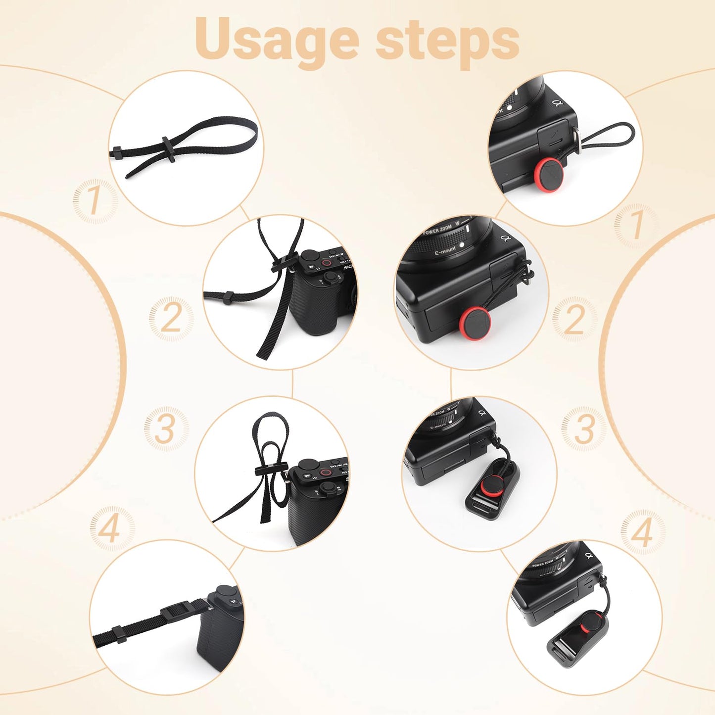 Zwxejcb Camera Strap : Stylish Knit Embroidered & Comfort-Fit Elastic Classic Quick Release Neck Shoulder Straps, Adjustable Universal for Dslr Slr