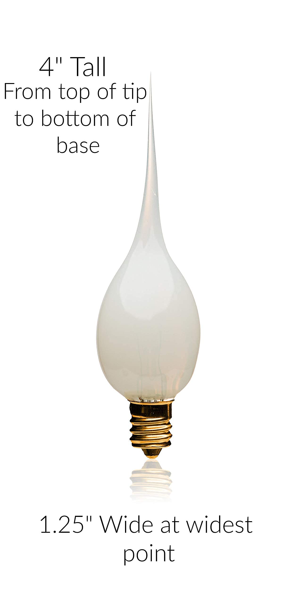 LightLady Studio Silicone Light Bulbs for Window Candles, 7W, 12 Pack