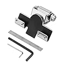 Mobile Radio Antenna Mount, Adjustable Angle Stainless Steel Hatchback Door Mount Antenna Bracket for Car Vehicle Mobile Radio, 360 Degrees Rotatable