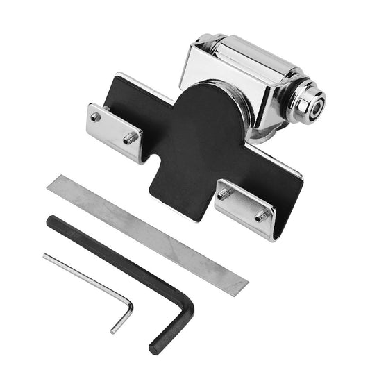 Mobile Radio Antenna Mount, Adjustable Angle Stainless Steel Hatchback Door Mount Antenna Bracket for Car Vehicle Mobile Radio, 360 Degrees Rotatable