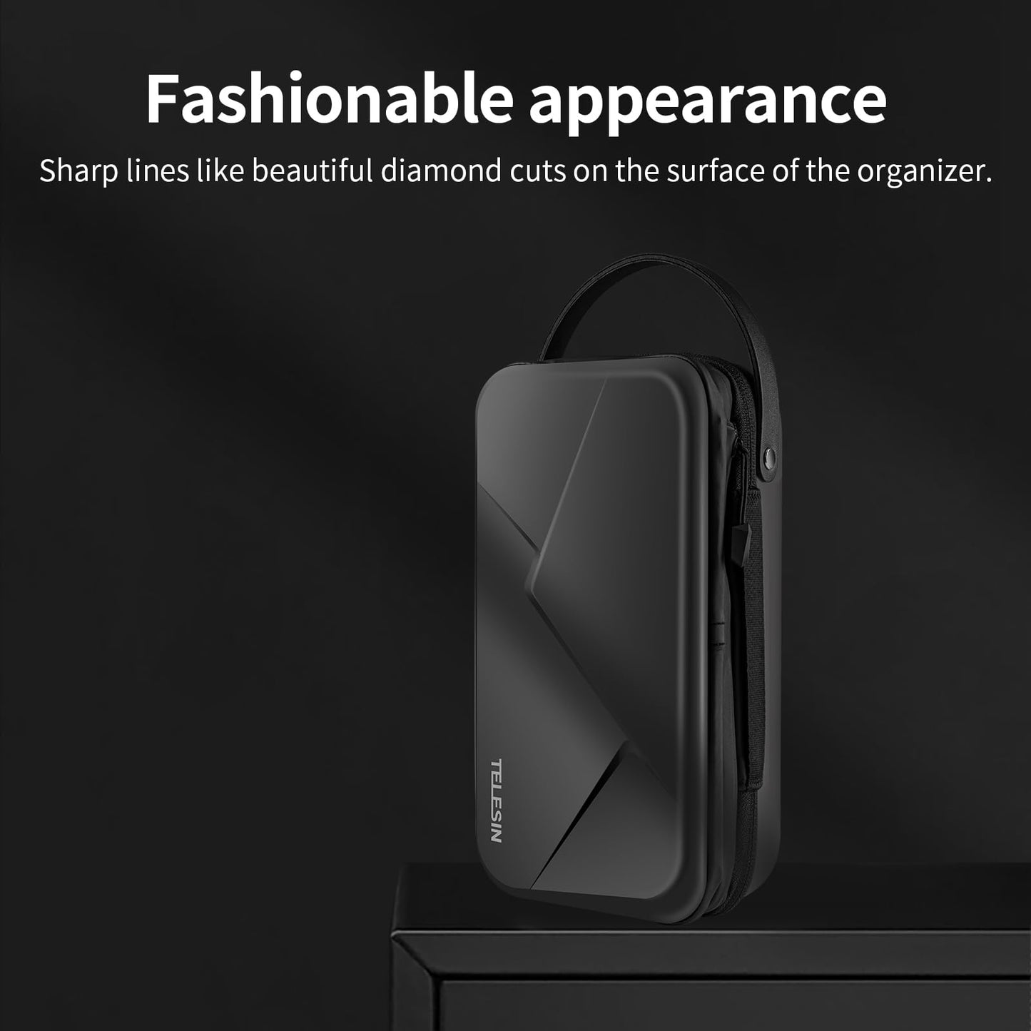 TELESIN Large Carry Case Carrying Travel Bag for GoPro Max Hero 13 12 11 10 9 8 7 6 5 DJI Action 3 4 5 Osmo Pocket 3 Insta360 X3 X4 X5 Go3 Ace Pro