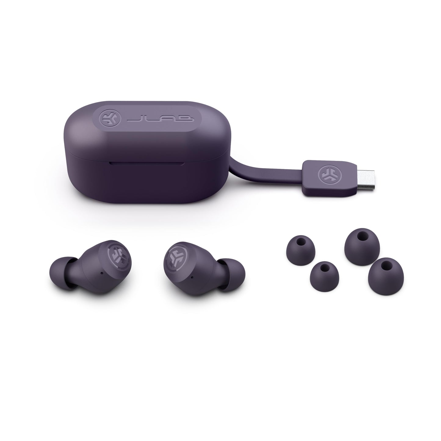 JLab Go Air Pop+ True Wireless Earbuds, in Ear Headphones, Bluetooth Earphones, 35H Playtime Ear Buds, Bluetooth Earbuds with Microphone, USB-C