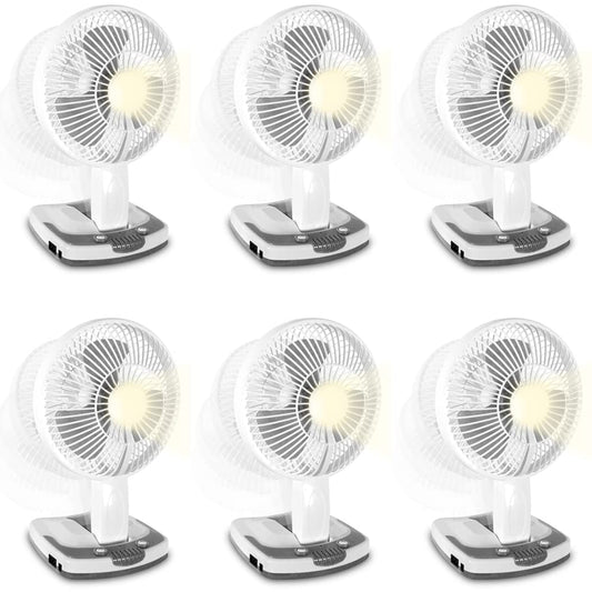 Technical Pro (Qty 2 Adventure Series Rechargeable Desk/Wall Fan