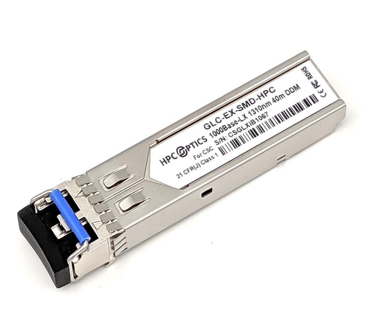 HPC Optics Compatible with Cisco GLC-EX-SMD 1000BASE-EX SFP Transceiver | 1G XD SMF 1310nm 40km GLC-EX-SMD-HPC