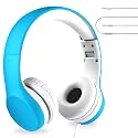 LilGadgets Connect+ Foldable Headphones, Adjustable Fit Soft Touch Padding for Kids with Mic, Volume-Limited & Noise Reduction On-Ear Wired Headset
