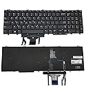 for DELL Precision 7530 7730 E7530 M7530 7540 7740 Series Black Frameless, with Backlight, with Mouse Stick 0DK60 00DK60 266YW 0266YW 06P79 006P79 US