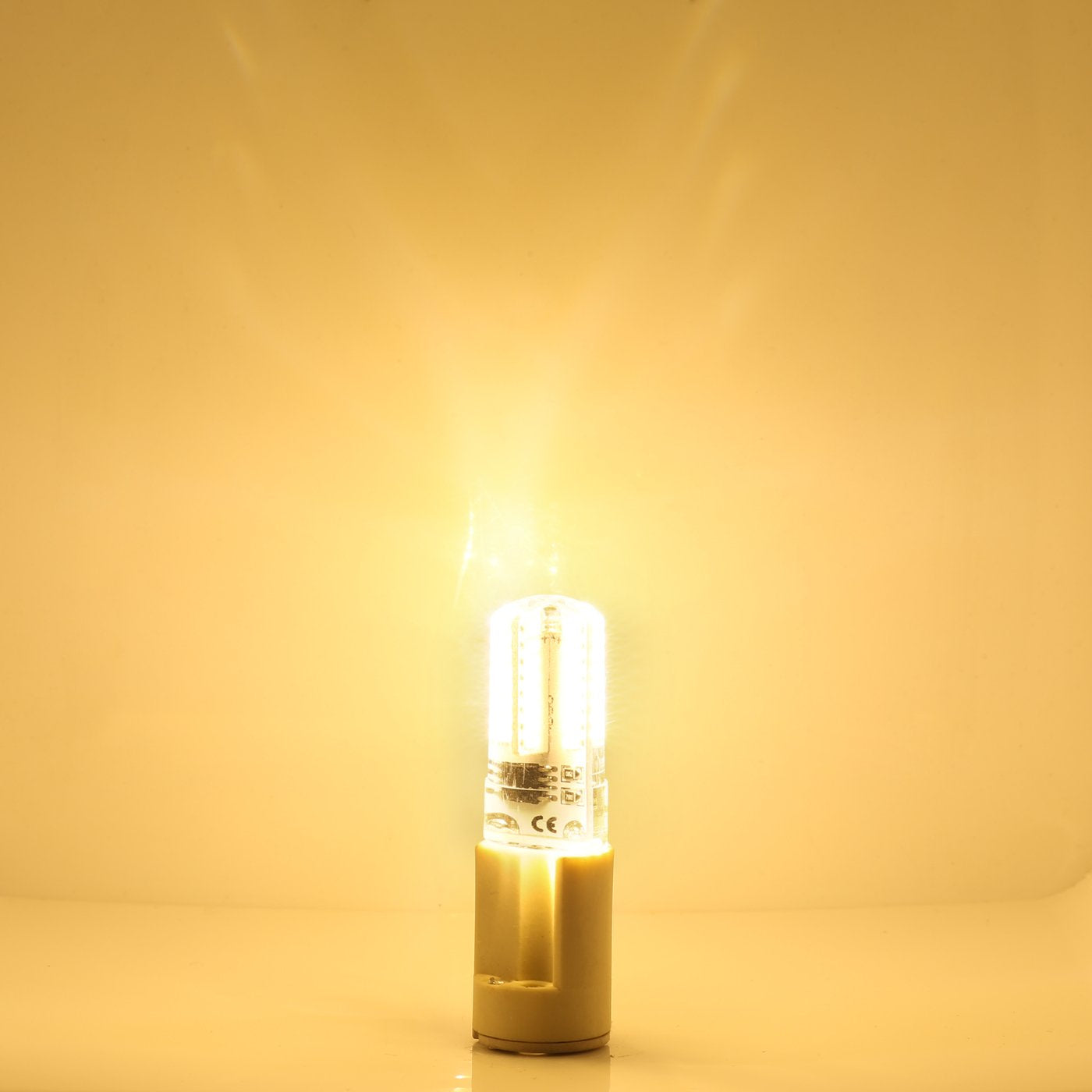 YOUKE Lighting G9 LED Bulb, 25 Watt Glass Halogen Light Bulbs Replacement, 120V AC, 3W / 250 Lumens, Warm White 3000K, T4 JCD Chandelier Incandescent