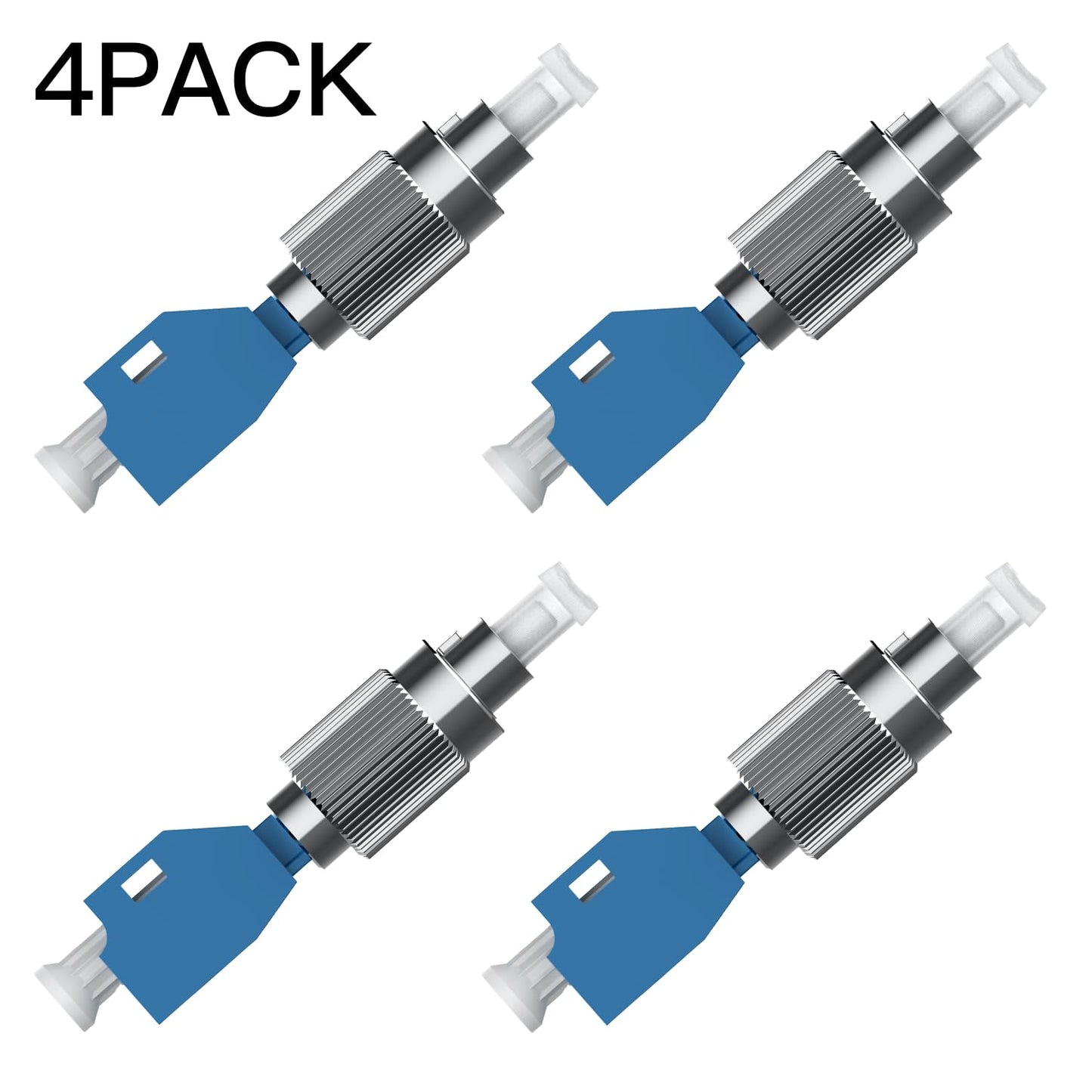 GESD 4PCS Single Mode 9/125um FC Male to LC Female Hybrid Optical Fiber Converter Adapter with Visual Fault Locator Connector and Optical Power Meter