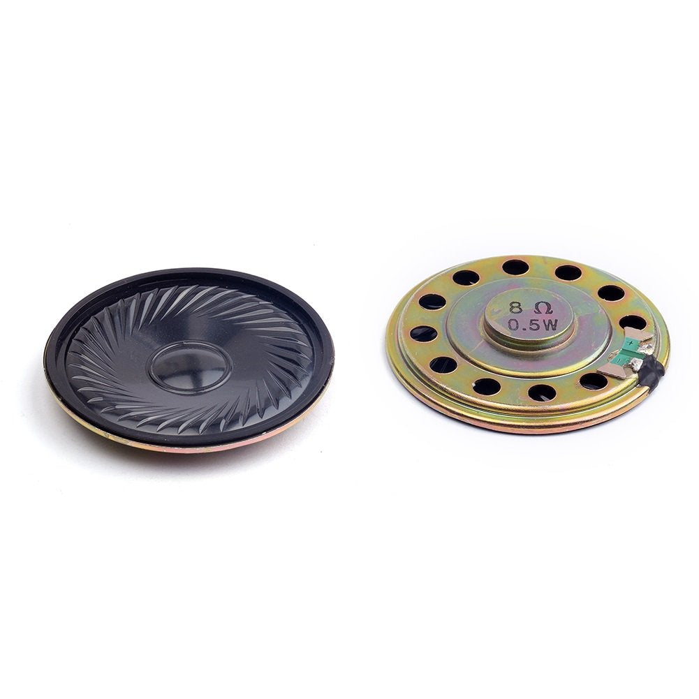 Cylewet 2Pcs Diameter 5cm 8ohm 0.5W Loudspeaker Woofer Small Speaker for Arduino (Pack of 2) CYT1025