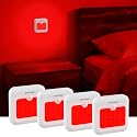 ZOCIFINER Red Light Motion Sensor Night Lights Rechargeable Battery Red Light Stick-on Magnetic Red Lights Sleep Aid Red Night Light for Bathroom