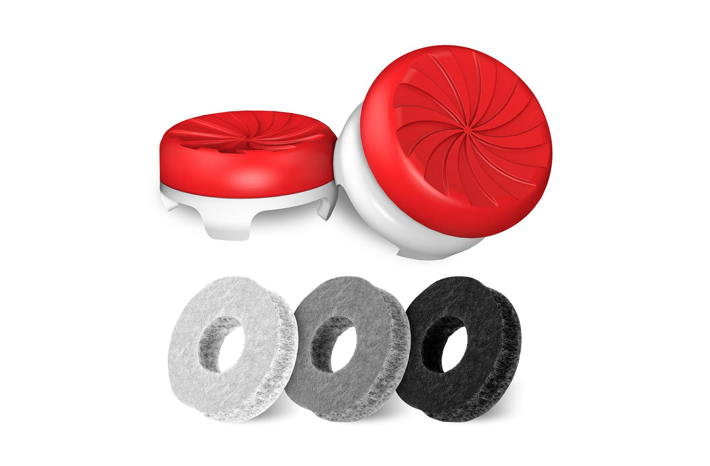 KontrolFreek Aim Boost Kit for PlayStation 5 (PS5) and PlayStation 4 (PS4) Controller | Includes Performance Thumbsticks and Precision Rings | Inferno