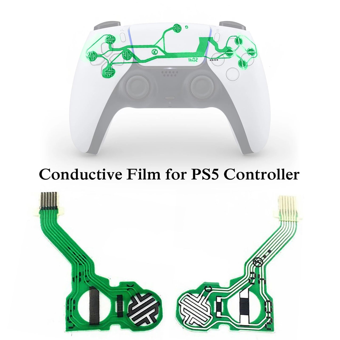 Onyehn L/R Analog Sticks Conductive Film,Conductive Film Replacement Repair Part Accessories for Sony PlayStation PS5 Controller(BDM010)(2 Sets)