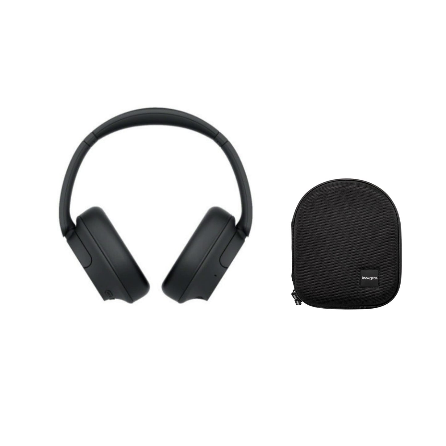 Sony WHCH720N Wireless Over The Ear Noise Canceling Headphones with 2 Microphones (Black) Bundle with Protective Headphone Case (2 Items)