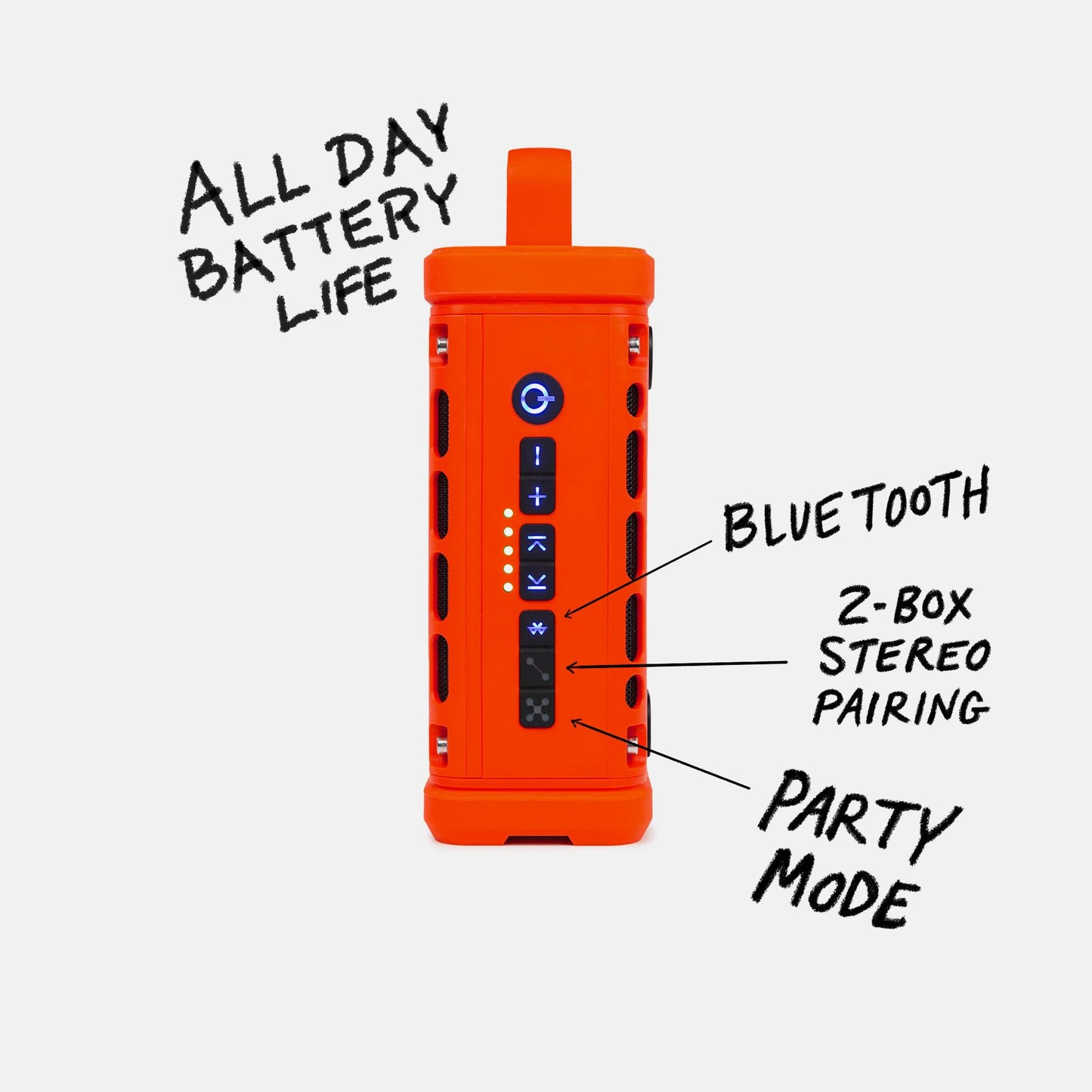 Turtlebox Ranger: Loud! Outdoor Portable Bluetooth 5.4 Speaker | Rugged, Waterproof, Ultra-Portable | Plays to 105db, Deep Bass, Shockproof, Unlimited