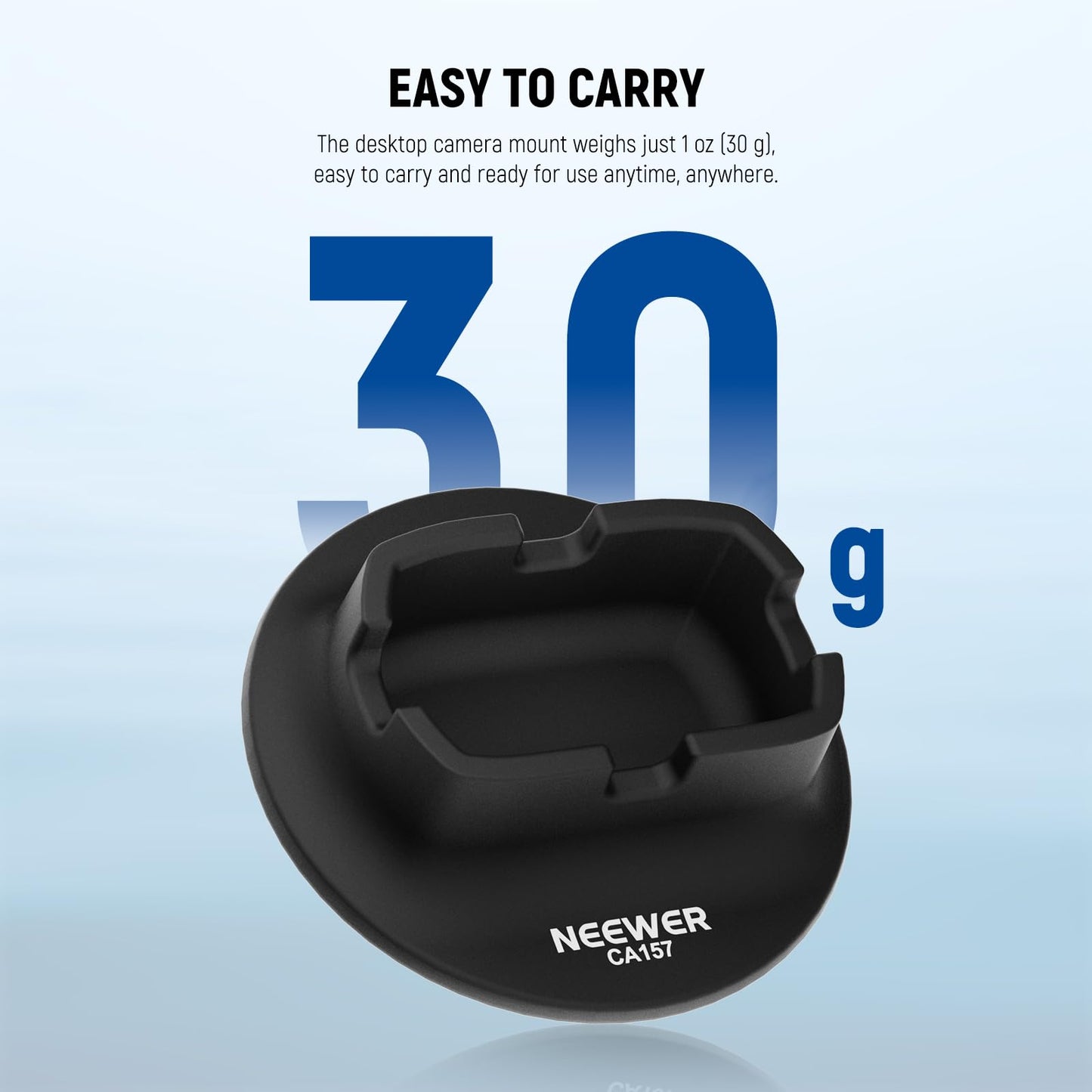 NEEWER Silicone Base for X5/X4, Nonslip Soft Stable Anti Scratch Desktop Car Mount Stand Support Upright Accessory Compatible with Insta360 X5 X4