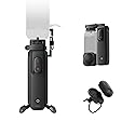 Insta360 FOMO Power Handle with 6100mAh Battery, Mini Remote, Foldable Quadpod, Pre-Recording Support for X5, X4, X3, X4 Air, Travel Vlogging, Outdoor