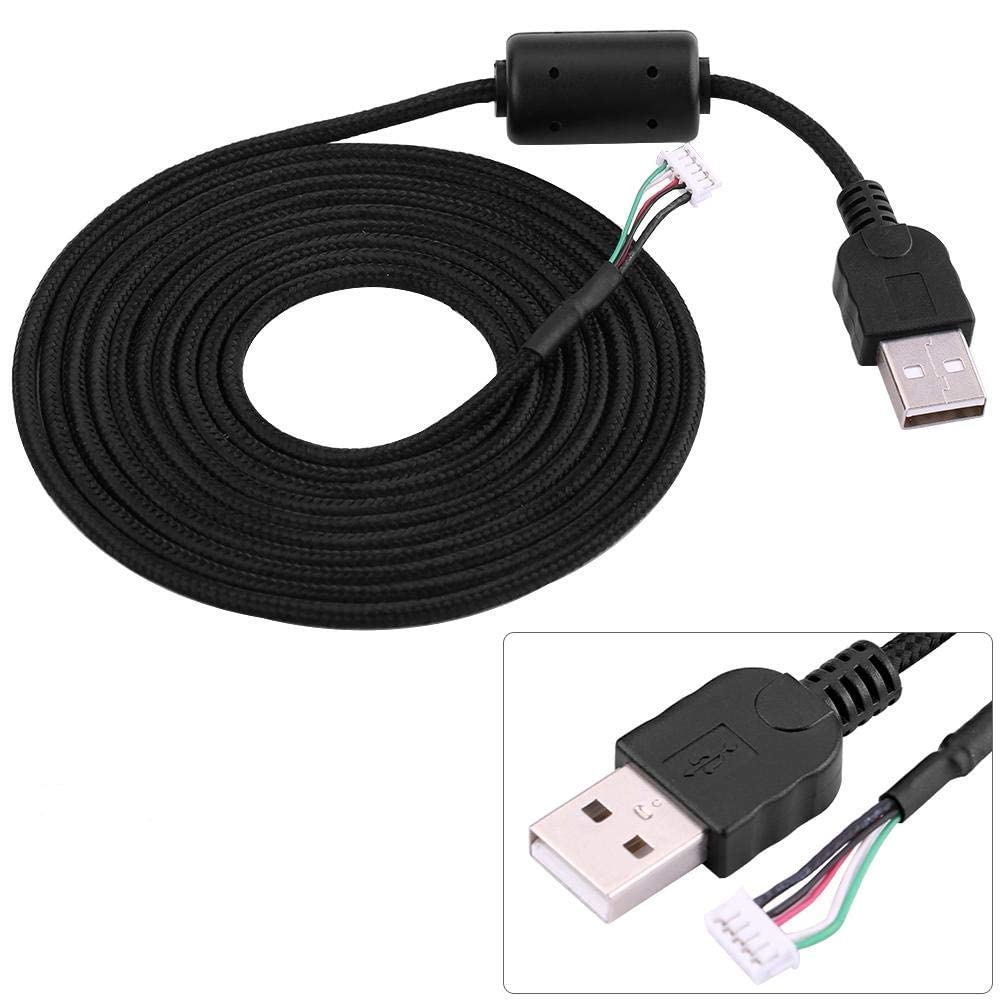 New USB Mouse Cable Mice Wire Mouse Line DIY Replacement Repair for Logitech G500 G5 Replacement Repar Parts, 2 metres