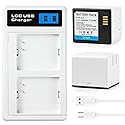 A AMANDA 2 Pack Rechargeable Batteries 7.2V/2440mAh/17.57Wh with Charging Station for Arlo Pro/Pro 2 Cameras(Charger Included)