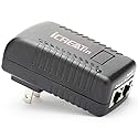 48V POE Injector Adapter Power Supply,10/100Mbps IEEE 802.3af Compliant for Most Cisco/Polycom/Aastra/Axis/Ubiquiti IP Cameras Phones AP and More