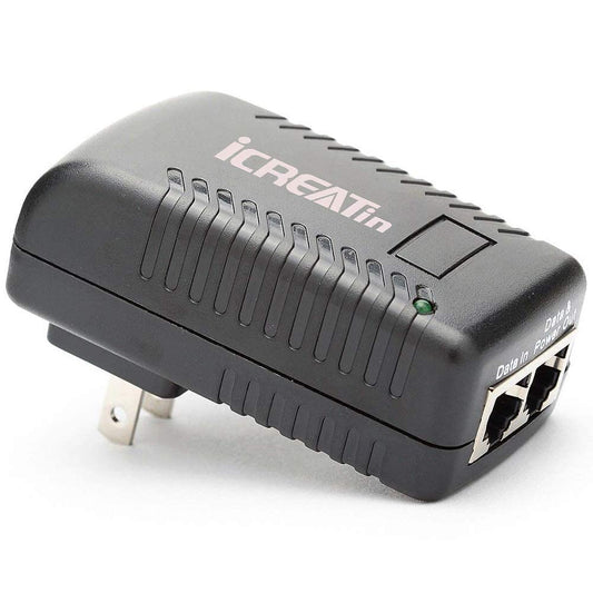 48V POE Injector Adapter Power Supply,10/100Mbps IEEE 802.3af Compliant for Most Cisco/Polycom/Aastra/Axis/Ubiquiti IP Cameras Phones AP and More