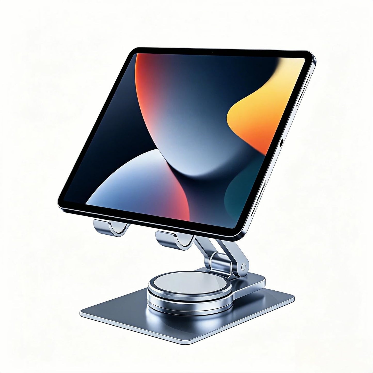 Chapter Seven Aluminum Cell Phone & Tablet Stand for Desk,360° Rotating Foldable Mobile Stand,Home Office Desk Accessories Gifts for iPhone 17 16 15