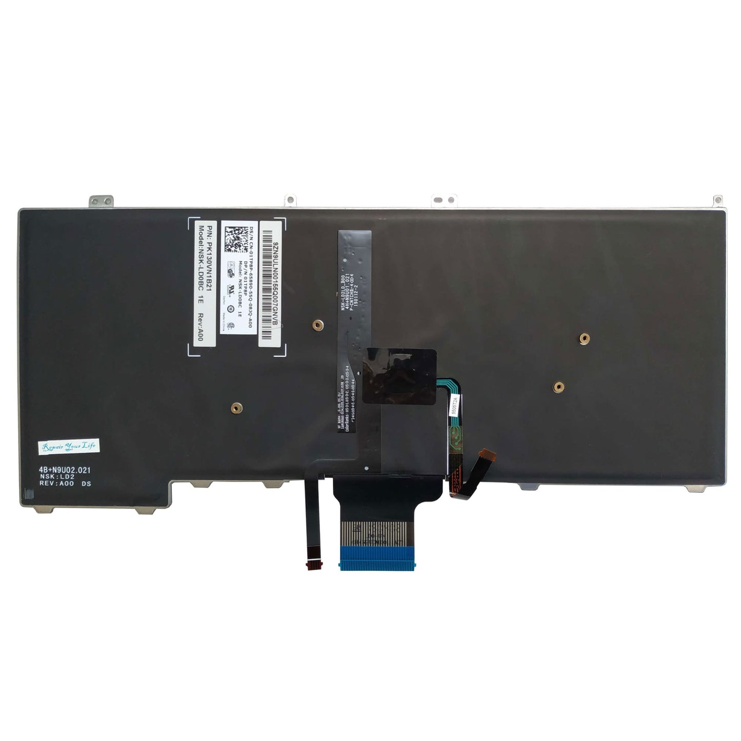 Latin Replacement Keyboard Compatible for Dell Latitude E7440 E7240 01TP8P with Pointer Backlit