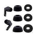 Klowcok Foam Ear Tips Replacement for OnePlus Buds 4 / Nord Buds 3 / Buds Pro 3 / Buds 3 Earbuds, 3 Pairs (S/M/L) Black