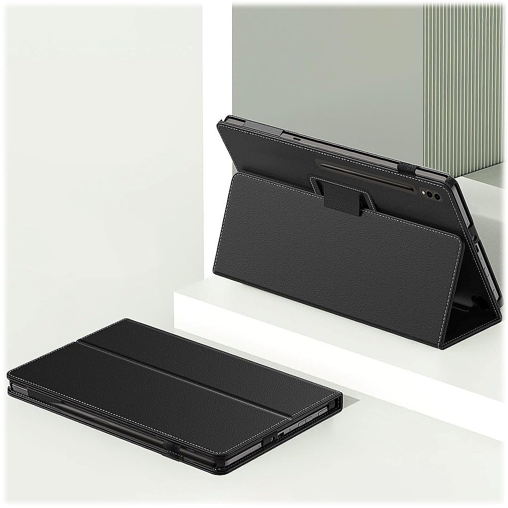 SaharaCase - Venture Series Folio Case for Galaxy Tab S10 Lite (2025), S10 FE, Tab S9 and Tab S9 FE, Black, (TB00324)