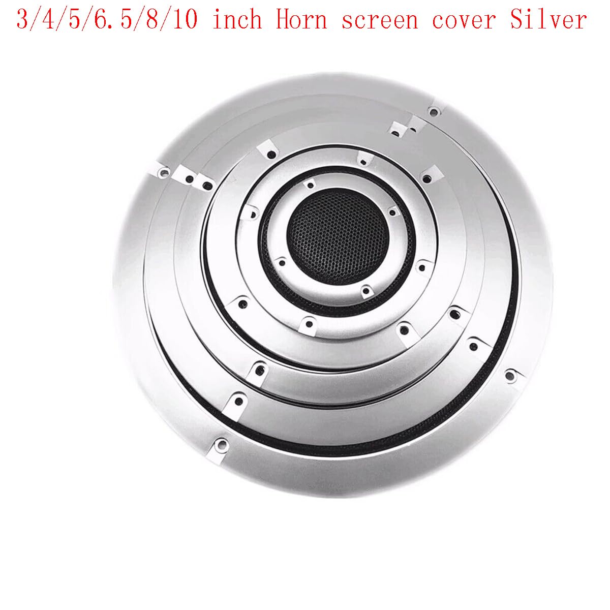 Lagogia 10" Universal Speaker Grille Mesh Cover, Round Decorative Ring Woofer Protection Grille Protective Cover for Cars Home Stereo DIY Accessories