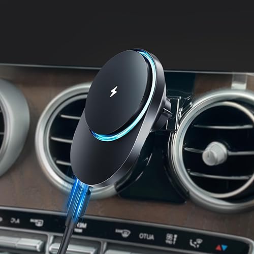 CLEC for Mercedes-Benz GLC-Class 2016-2022 C-Class 2015-2021 Magnetic Wireless Car Charger Phone Holder Mount for Benz GLC-Class 2016-2022 C-Class