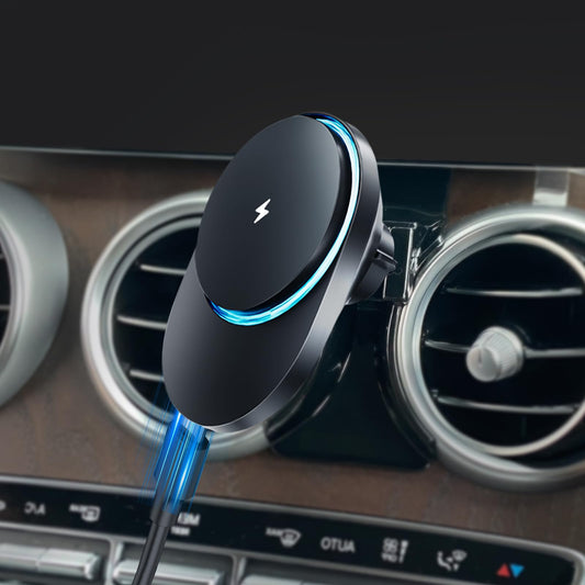 CLEC for Mercedes-Benz GLC-Class 2016-2022 C-Class 2015-2021 Magnetic Wireless Car Charger Phone Holder Mount for Benz GLC-Class 2016-2022 C-Class