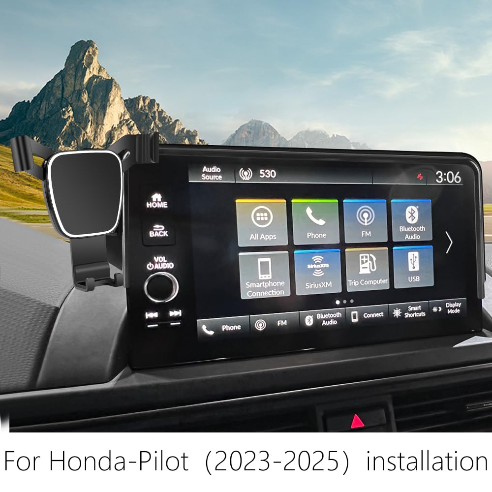 LUNQIN Car Phone Holder for Honda Pilot 2023 2024 2025 2026?HR-V 2023-2026?CR-V 2023-2026 Auto Accessories Navigation Bracket Interior Decoration