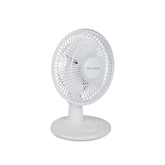 6" Electric Portable, Quiet, Indoor 2-Speed Desk Fan with Fully Adjustable Tilt, Ideal for Home, Bedroom, Dorm & Office