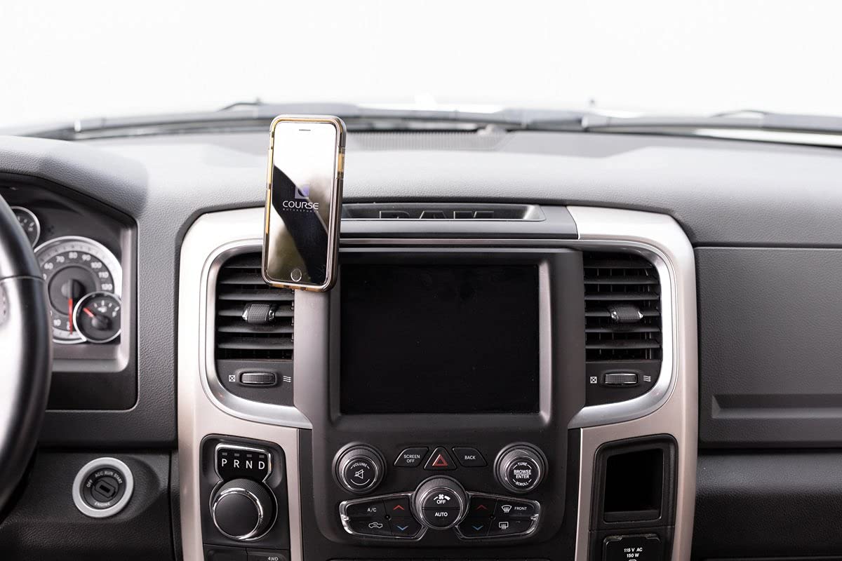 DirectFit Phone Mount Automatic Gripping Wireless Charging Head and Car Phone Holder for Dodge Ram (Classic Body) - 1500/2500/3500/4500/5500