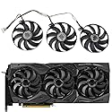 CCVA T129215SU 7Pin GPU Card Cooler Fans for ASUS ROG StrixGeForce RTX 2060 2080 2080 Ti or RX 5600 XT RX 5700XT Fan 1 Set