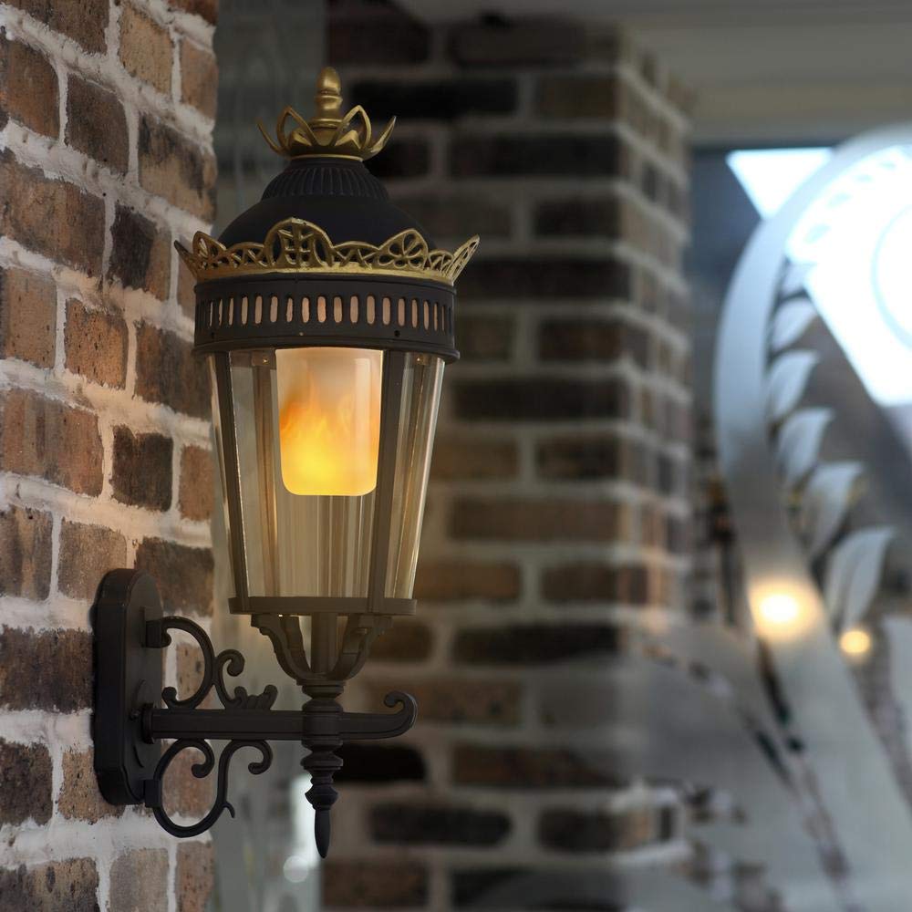 Feit Electric LED Light Bulbs, 3-Watt Non-Dimmable LED Bulb, Color Warm Light (1500K) 80 Lumen, T60 Flame Design LED Bulb