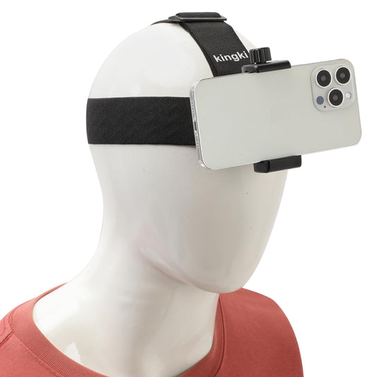 Head-Mounted Mobile Phone Holder,First-Person View Video Outdoor Live Shooting Bracket with Phone Clip(4"-7") for iPhone Samsung Smartphones and GoPro
