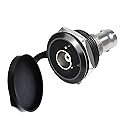 YiKaiEn 50 Ohm BNC Threaded Fixing Adapter Female-to-Female Panel Mount with Waterproof Cover - Gold-Plated SDI Video Coaxial Adapter, Sturdy Chassis
