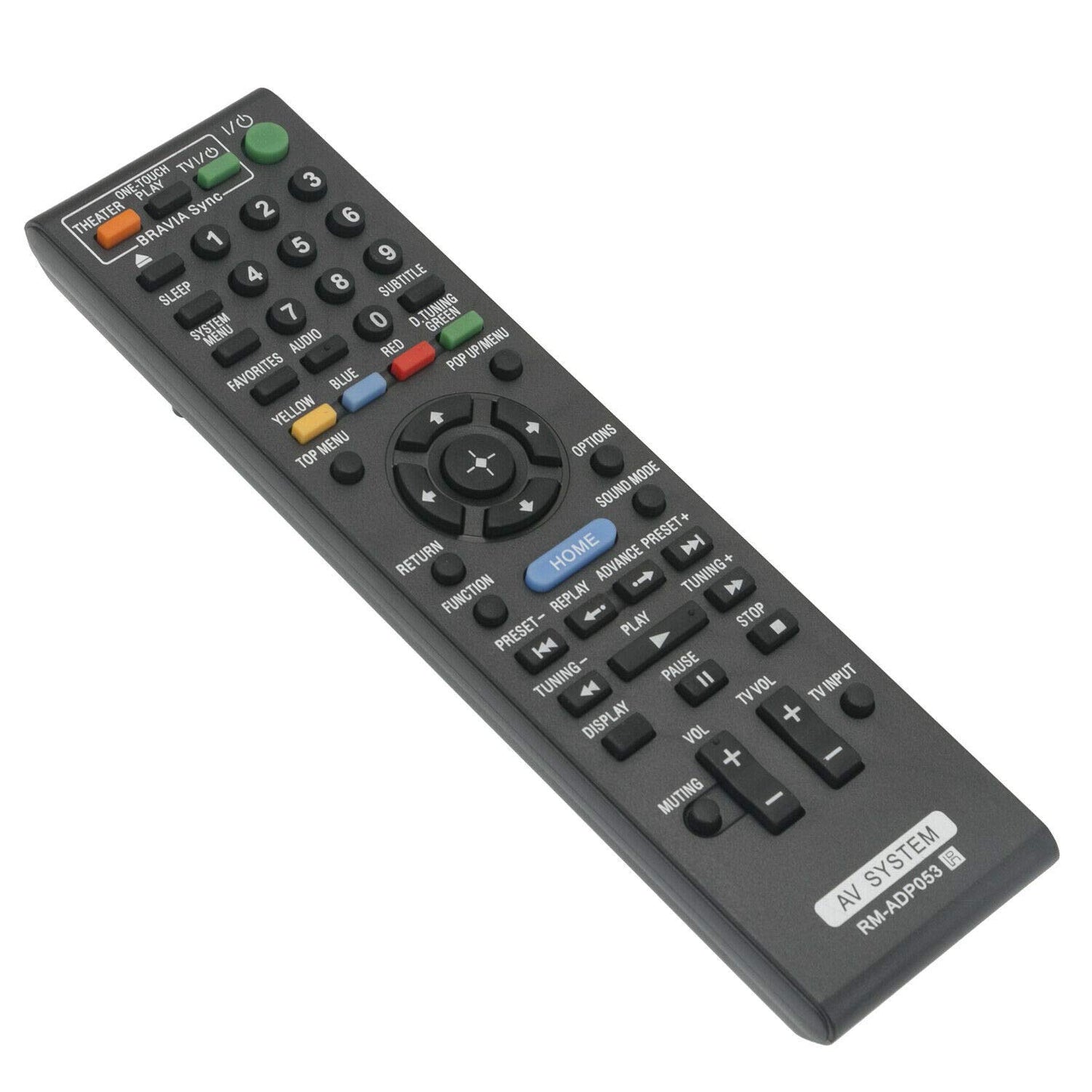 New - Remote Control RM-ADP053 Replace for Sony Blu-ray DVD BDV-E370 BDV-T57 BDV-E370
