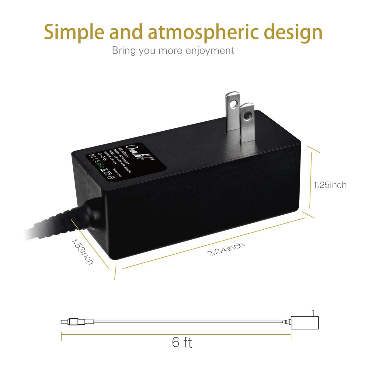 Omilik 9V AC to DC Adapter Compatible with ProForm Upright Bikes and Hybrid Trainer Elliptials NordicTrack GX 2.5, 2.7, 4.5, 4.7 E 5.9 Power Supply…