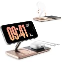 Wireless Charging Station for iPhone & AirPods: Foldable Charger Stand with MagSafe, 2-in-1 Magnetic Charger Stand for iPhone 12-15 & iPhone 16