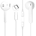 USB C Headphones Wired Earbuds for iPhone 17/16 Plus/15 Pro Max, USBC Headphone Type C Earphones with Mic &Volume Control Compatible with Samsung