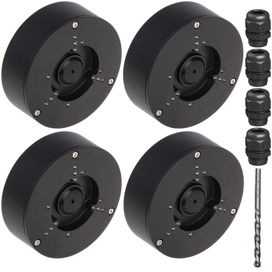 Saindo Water-Proof PFA130-E Juction Box for IP Dome Camera (Black-4P)