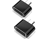 Micro USB OTG to USB Adapter, Mvpone Micro USB Male OTG to USB Female Adapter, USB On The Go Adapter 2 Pack (Black)