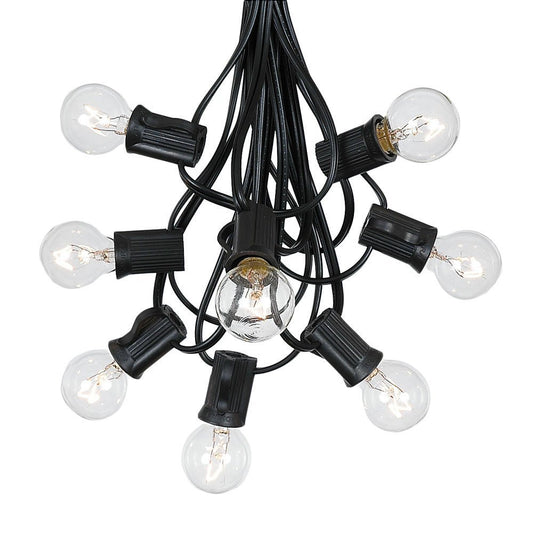 G30 Patio String Lights with 125 Globe Bulbs - Garden Hanging String Lights - Vintage Backyard Patio Lights - Outdoor String Lights - Market Cafe