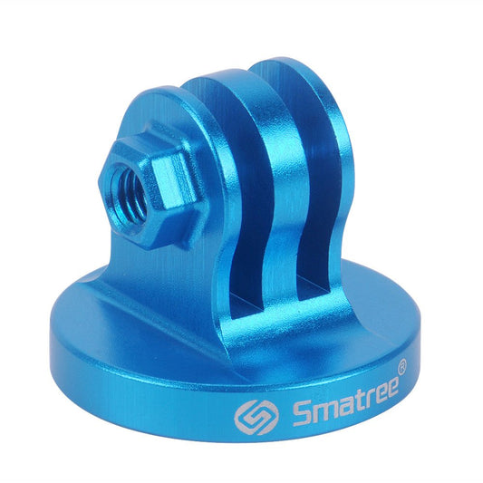 Smatree Aluminum Tripod Mount Adapter Compatible for Gopro Hero 13/ 12/11/10/9/8/7/6/5/4/3+/3/2/1 HD/DJI OSMO Action 5 Pro/4/3 Camera, Blue