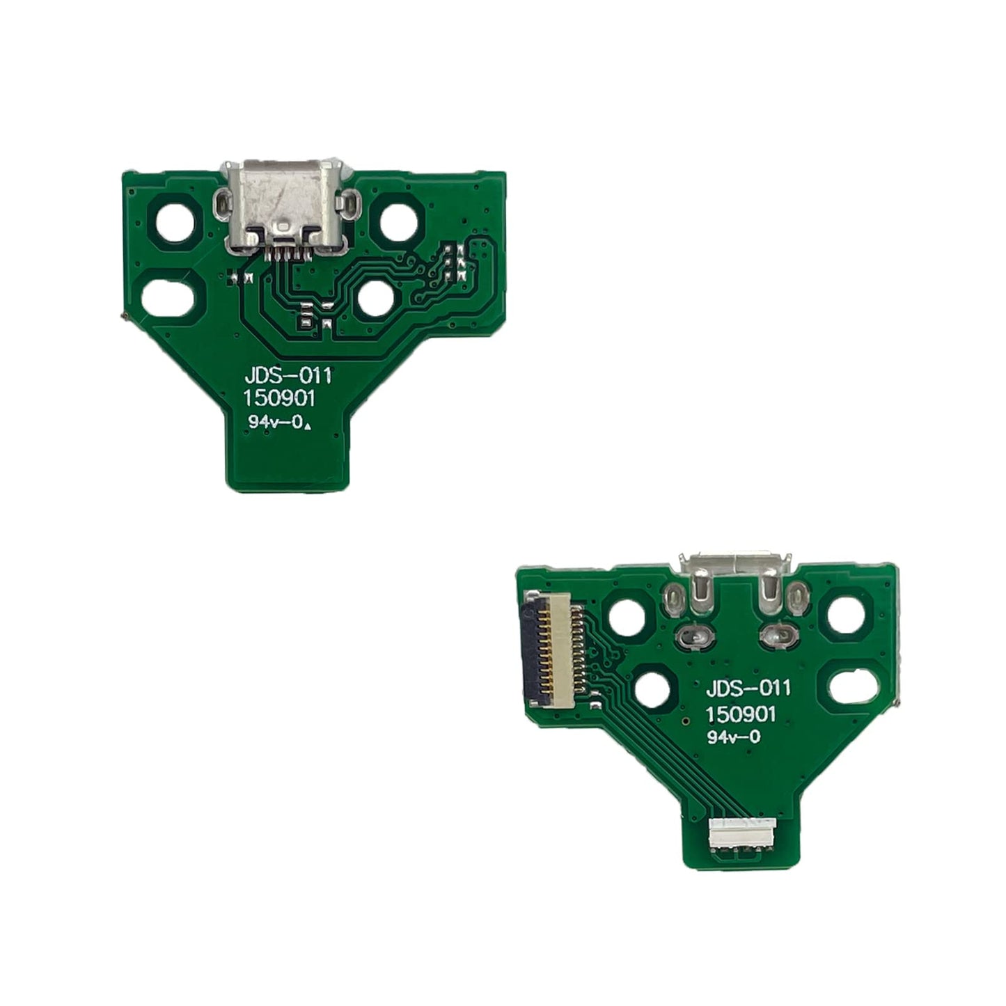 Onyehn JDS-011 Charging Port Assembly(with Flex Cable) for Sony PlayStation PS4 Controller, Repair Part Micro USB Adaptor Charger Socket Board