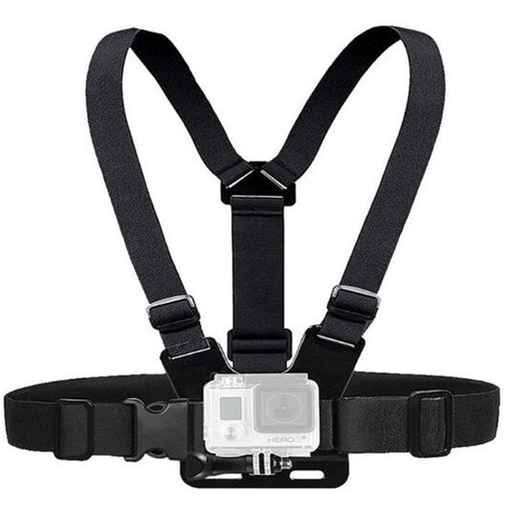 Walway Adjustable Chest for Mount Harness Most Action Cameras, Fully Adjustable Strap Size