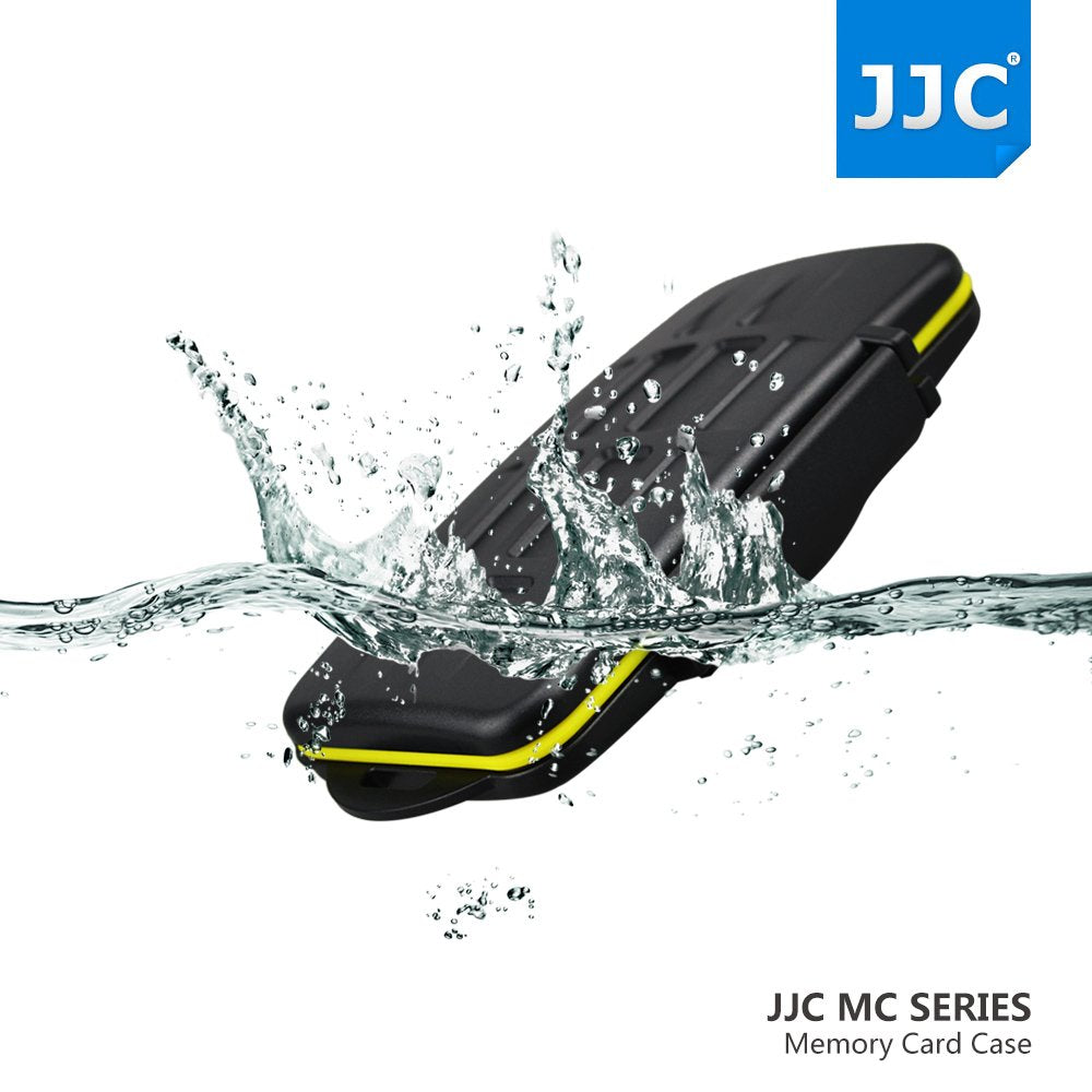 JJC MC-SD12 Water Resistant Holder Storage Memory Card Case fits 12 SD Cards